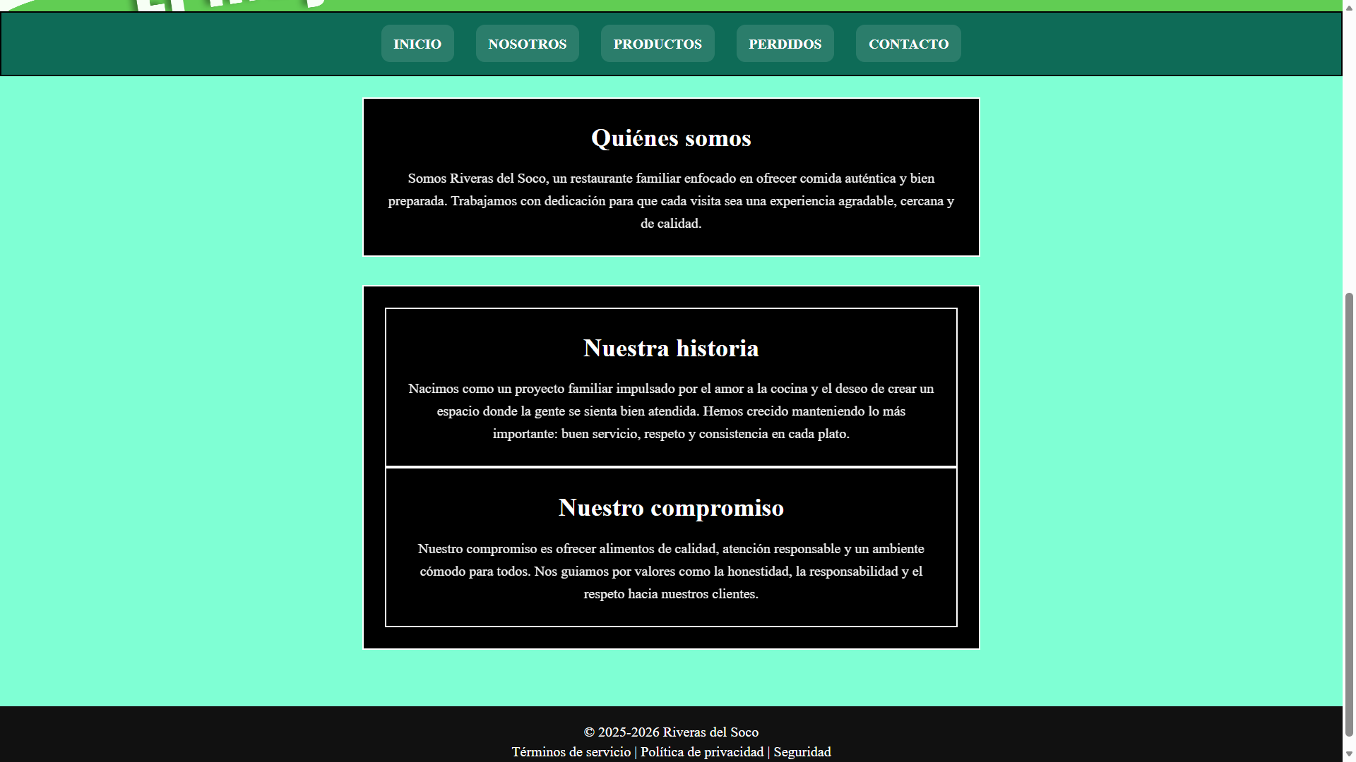 Nosotros restaurante